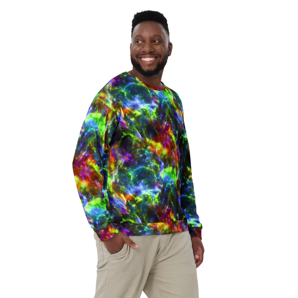 Neer Nebula on Sweatshirt — Front