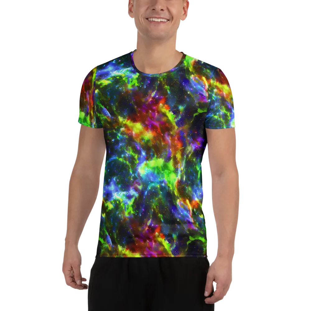Neer Nebula on Men's Athletic T-Shirt — Front