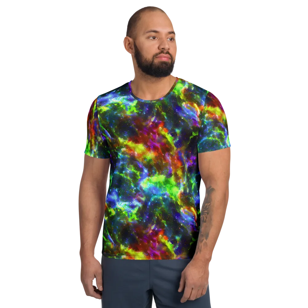 Neer Nebula on Men's Athletic T-Shirt — Front