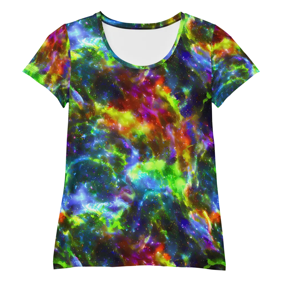 Neer Nebula on Women's Athletic T-Shirt — Front