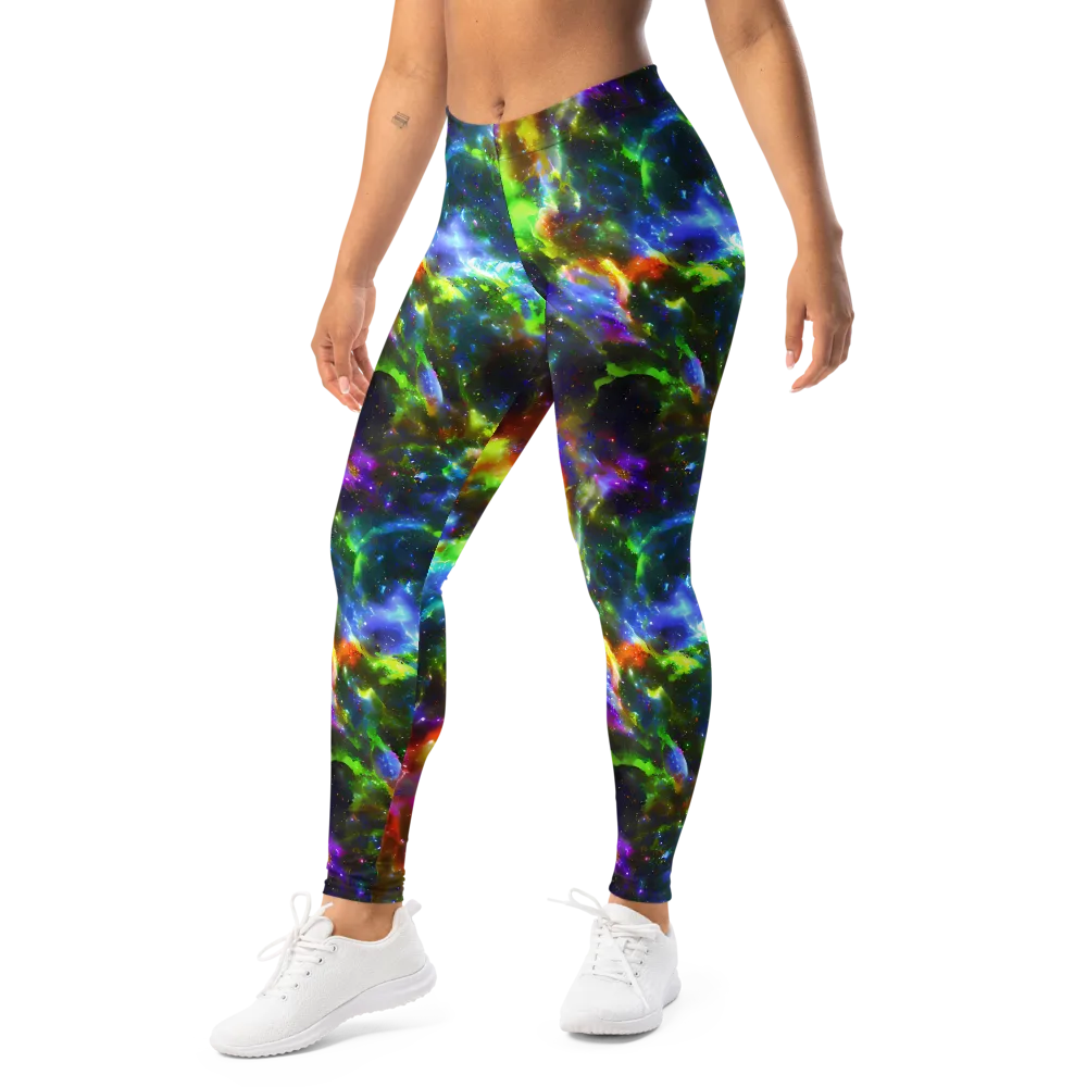Neer Nebula on Leggings — Left Front