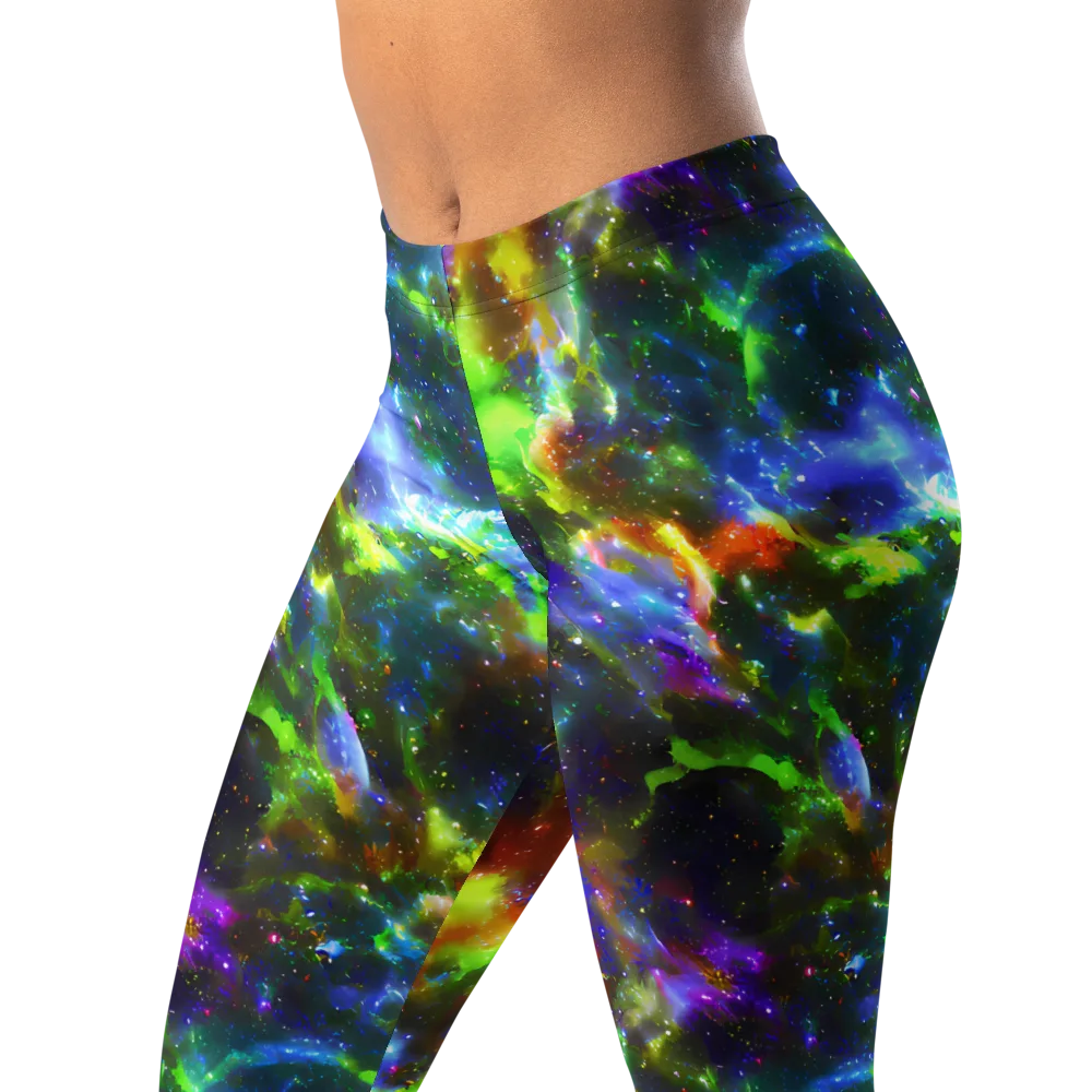 Neer Nebula on Leggings — Left Front