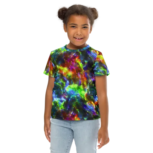Neer Nebula on a Kids Crew Neck T-Shirt