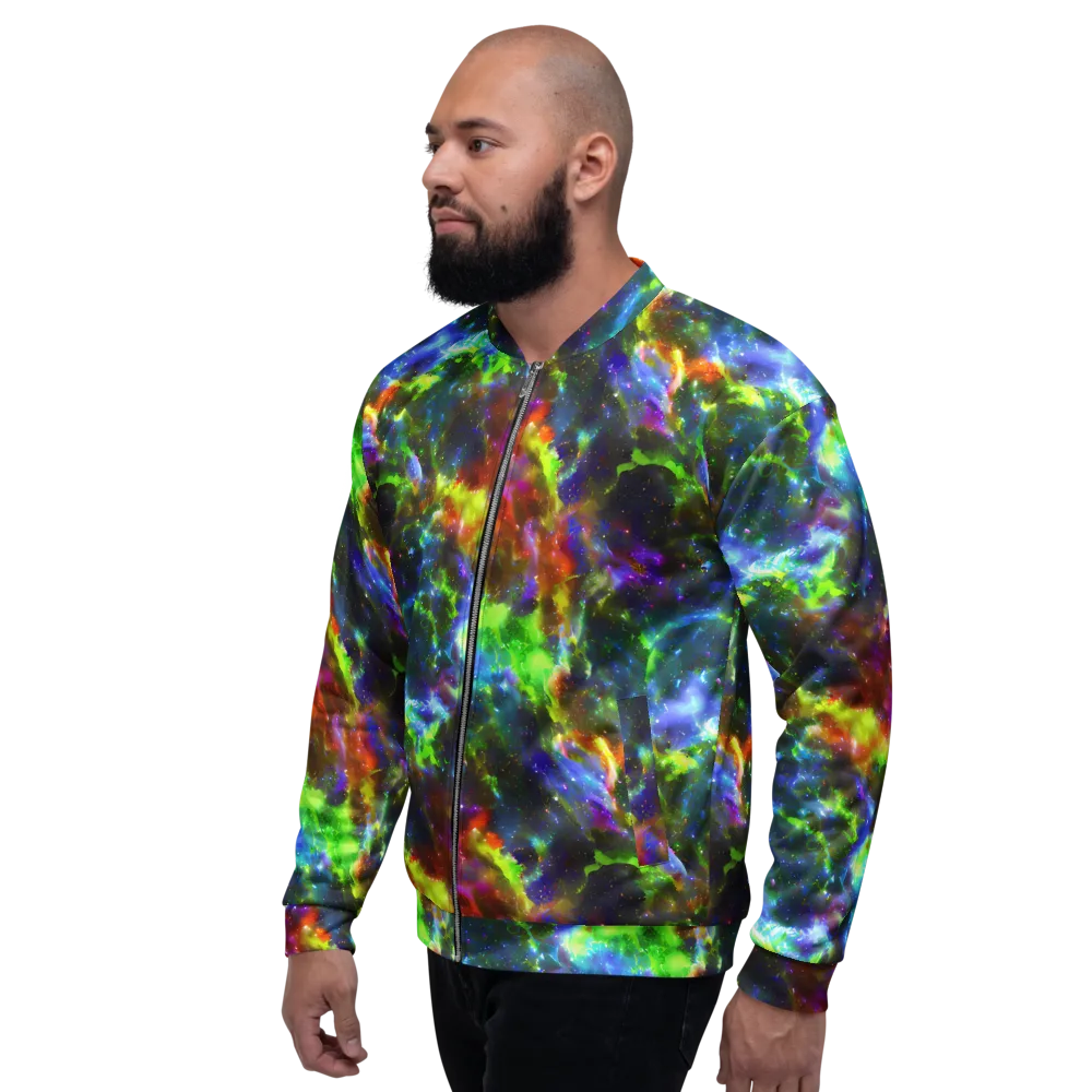 Neer Nebula on Bomber Jacket — Left