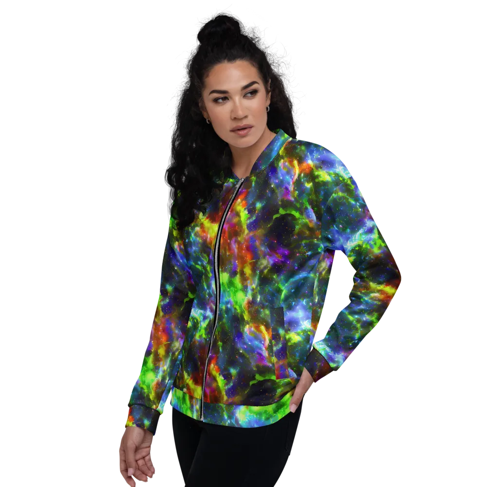Neer Nebula on Bomber Jacket — Left