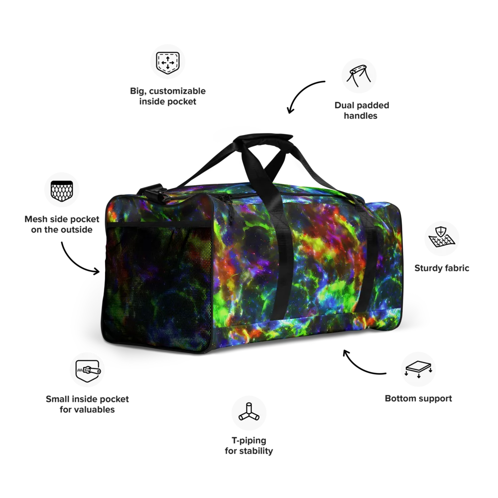 Neer Nebula on Duffle Bag — Right Front