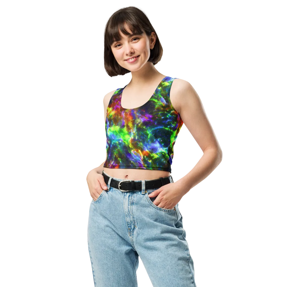 Neer Nebula on Crop Top — Front