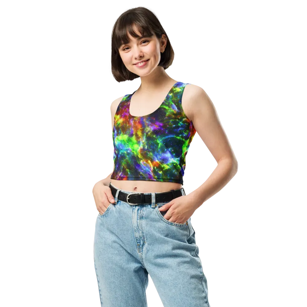 Neer Nebula on Crop Top — Front