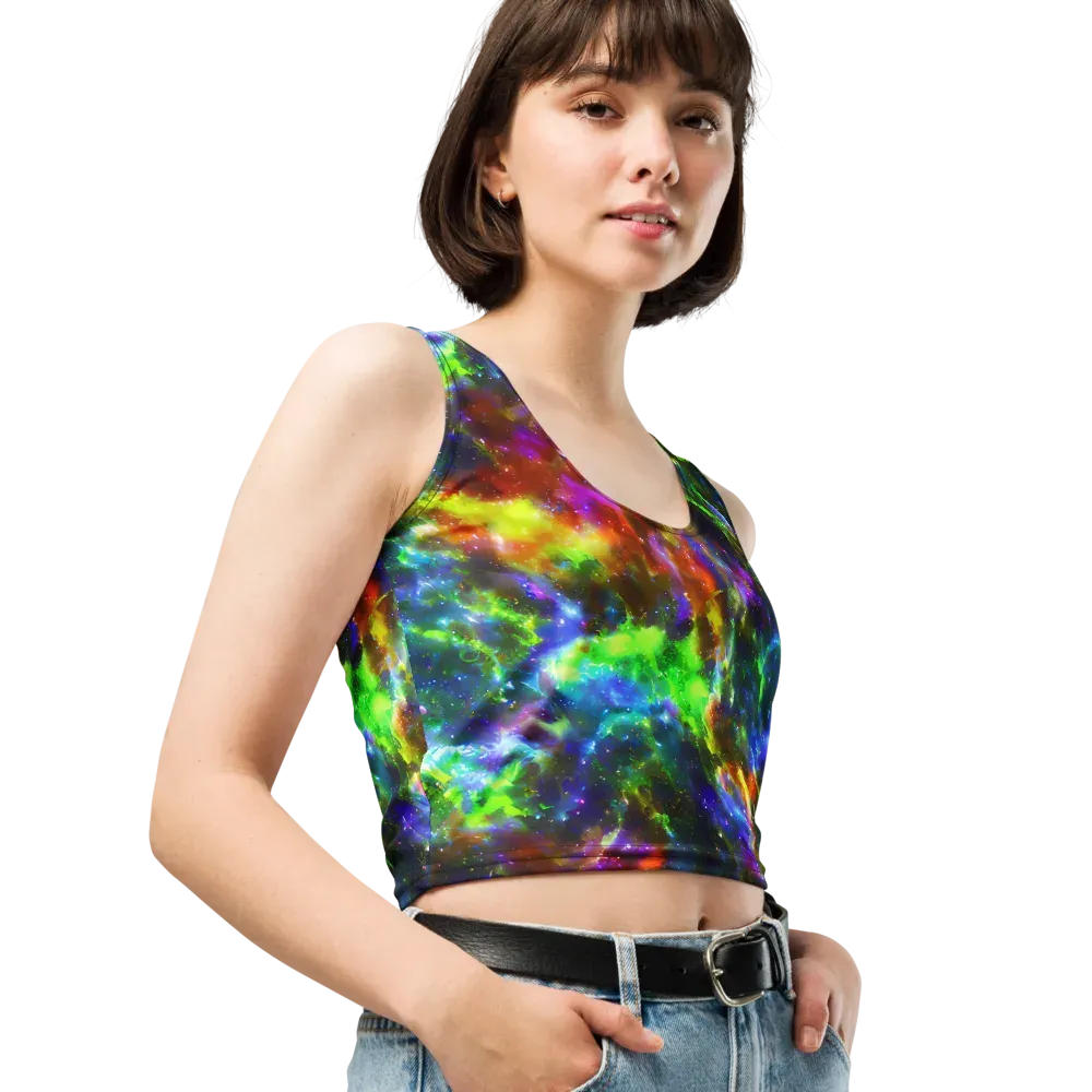 Neer Nebula on Crop Top — Right Front