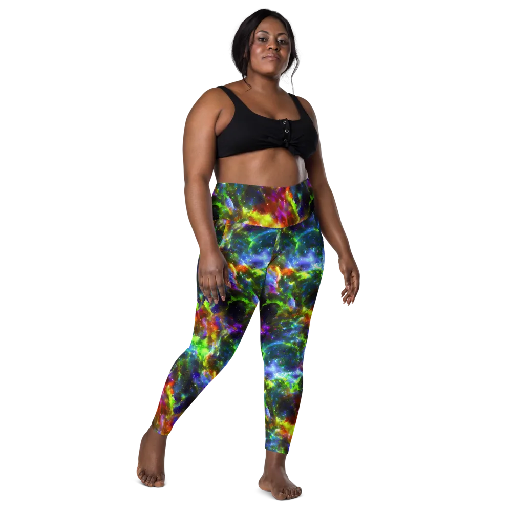 Neer Nebula on Leggings with Pockets — Front