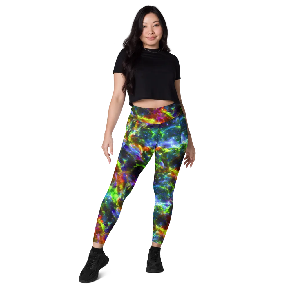 Neer Nebula on Leggings with Pockets — Front