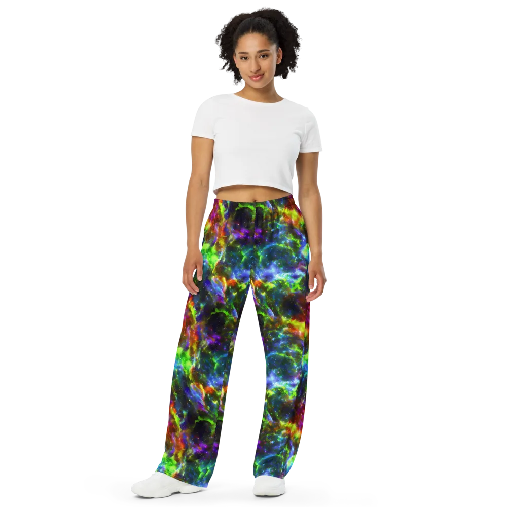 Neer Nebula on Wide-Leg Pants — Front