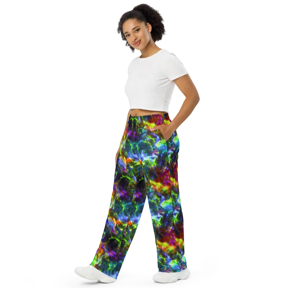 Neer Nebula on Wide-Leg Pants — Left Front