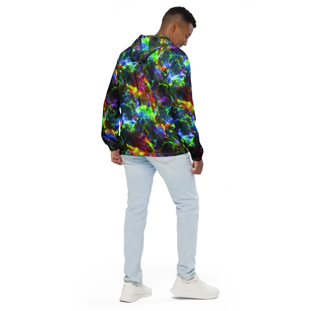 Neer Nebula on Men's Windbreaker — Back