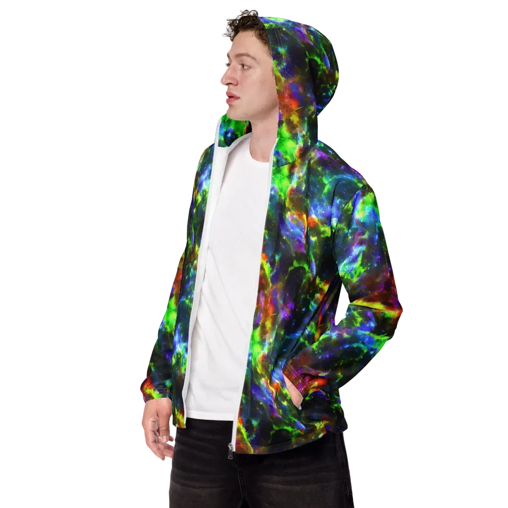 Neer Nebula on Men's Windbreaker — Left Front