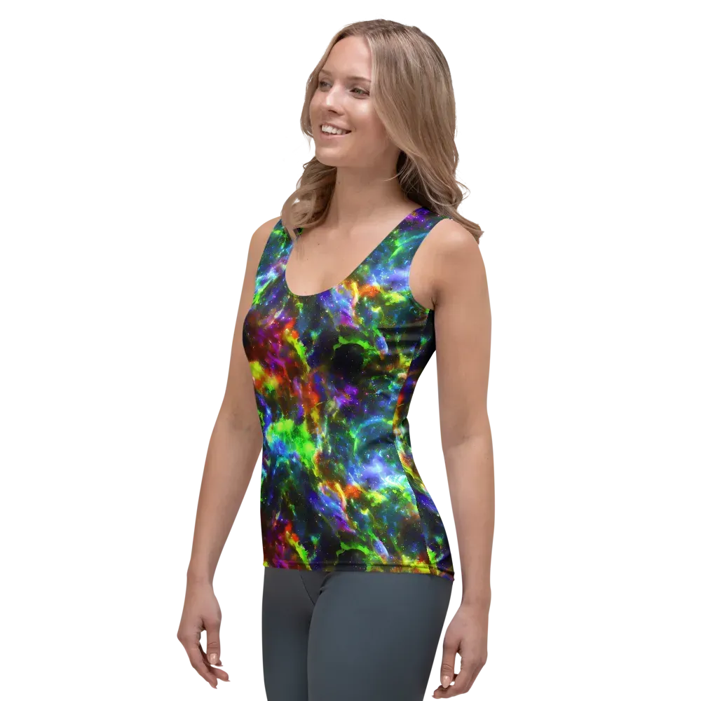 Neer Nebula on Women's Tank Top — Left Front