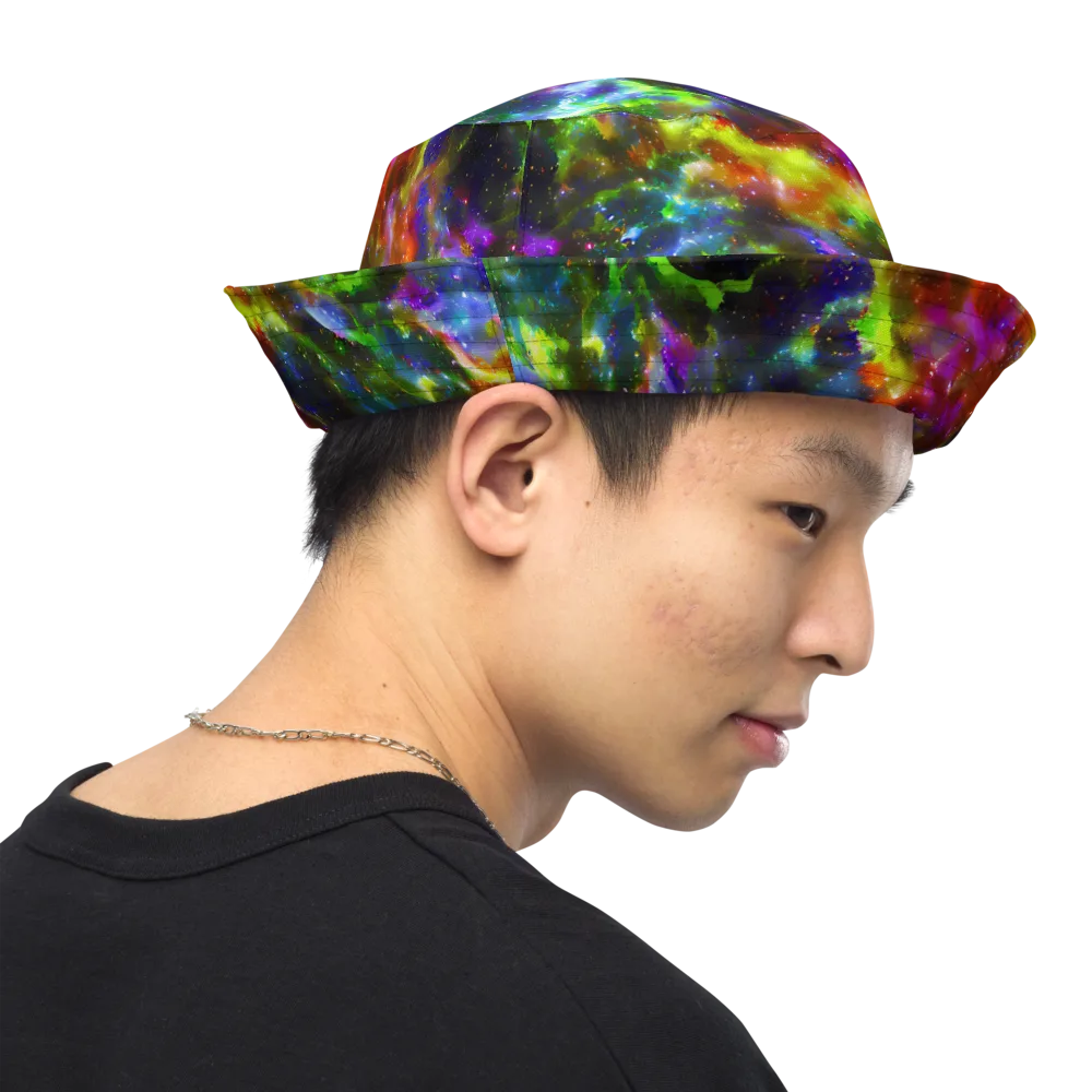 Neer Nebula on Reversible Bucket Hat — Right Outside