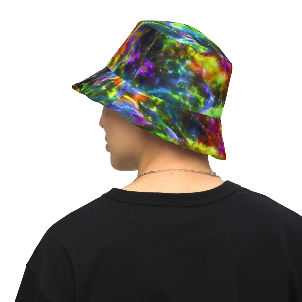 Neer Nebula on Reversible Bucket Hat — Back Inside