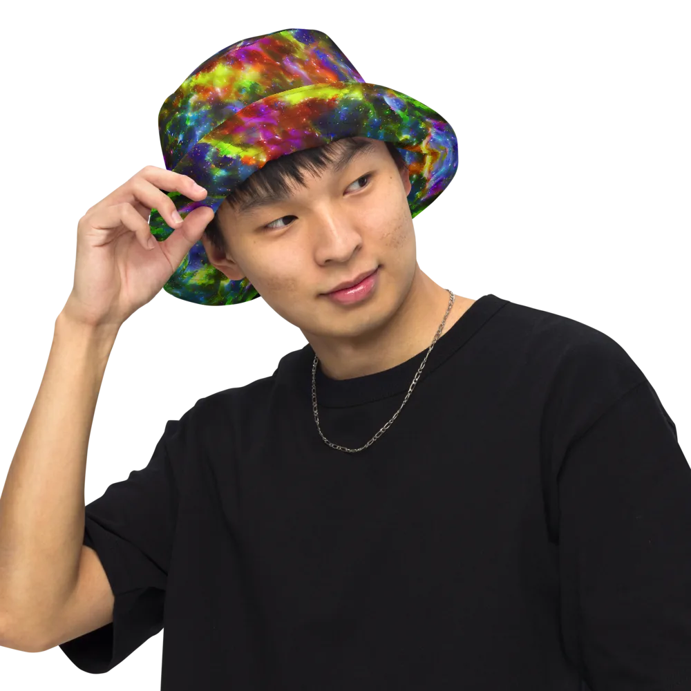 Neer Nebula on Reversible Bucket Hat — Front Inside