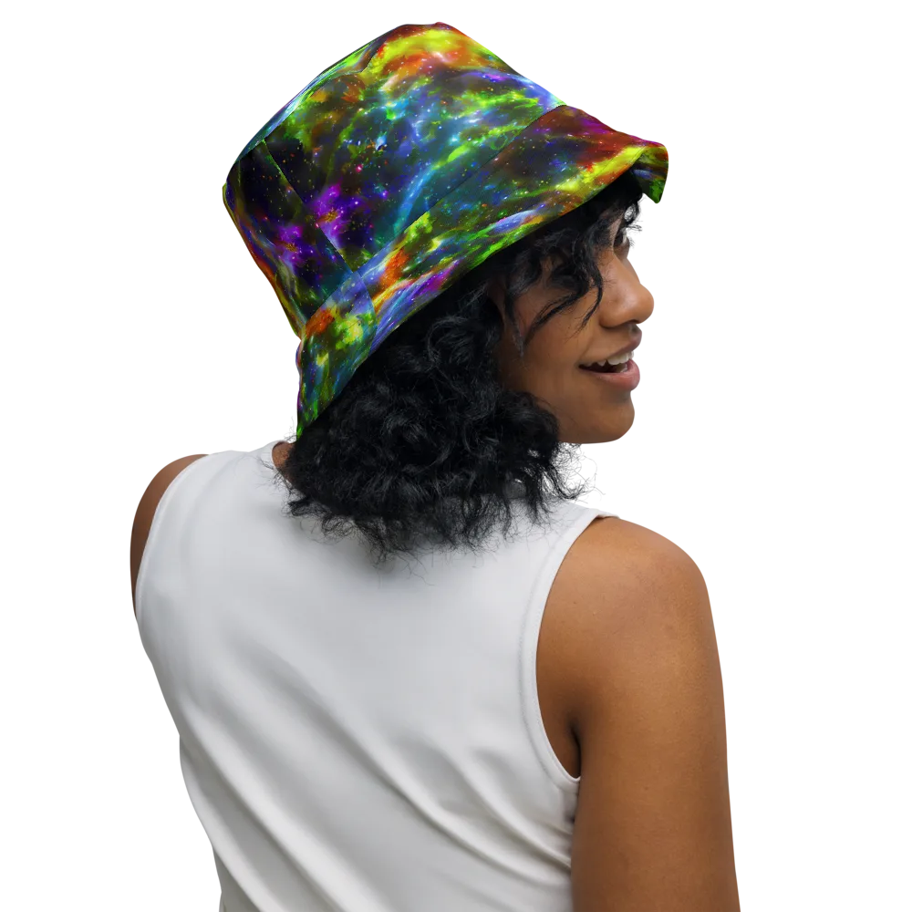 Neer Nebula on Reversible Bucket Hat — Right Outside