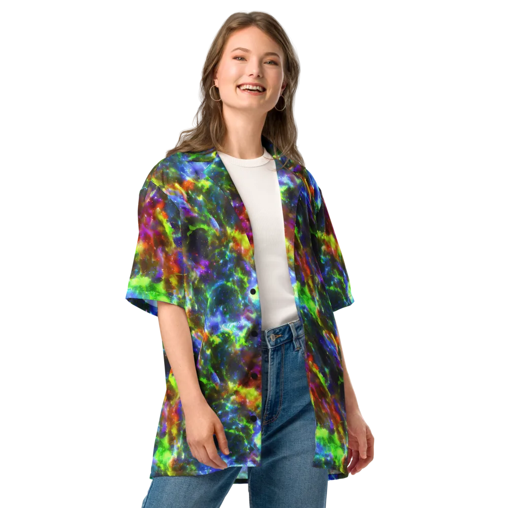 Neer Nebula on Button Shirt — Front