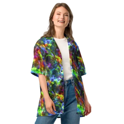 Neer Nebula on a Button Shirt