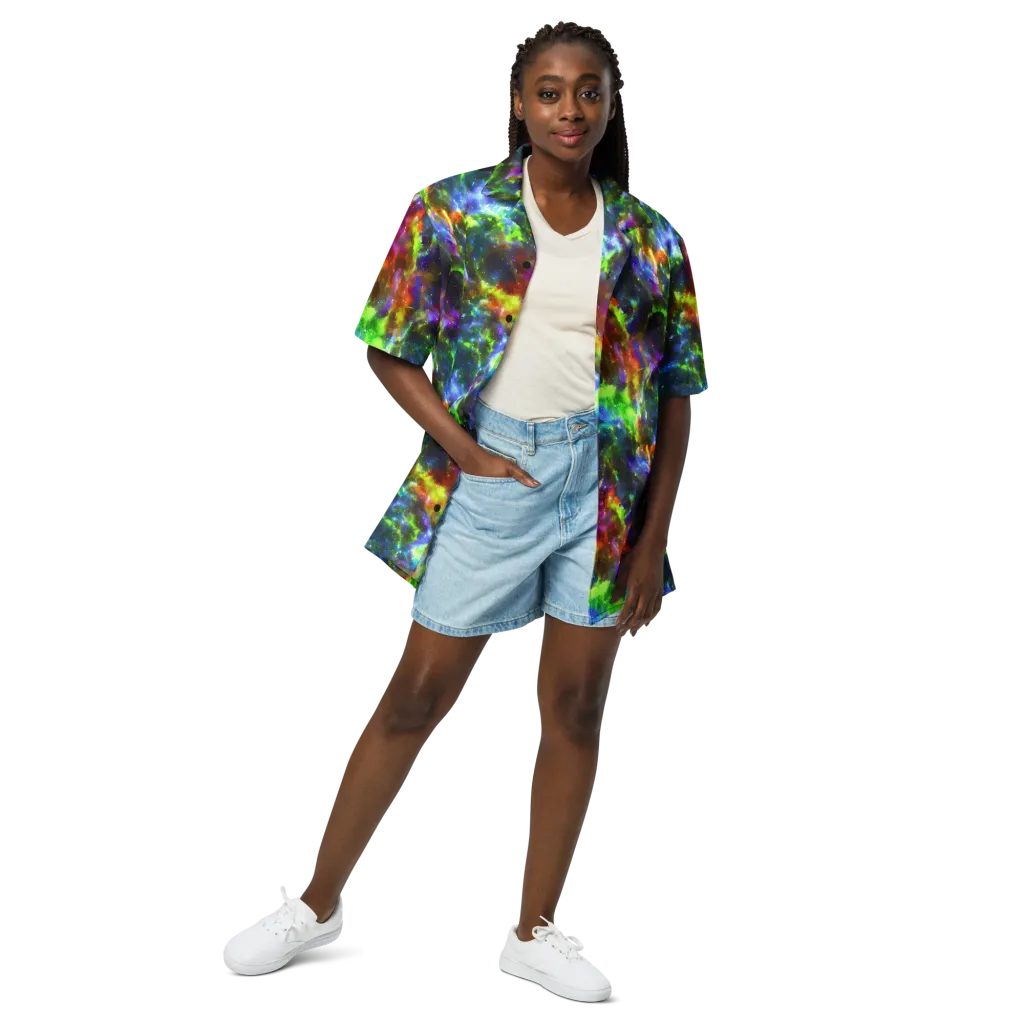 Neer Nebula on Button Shirt — Front