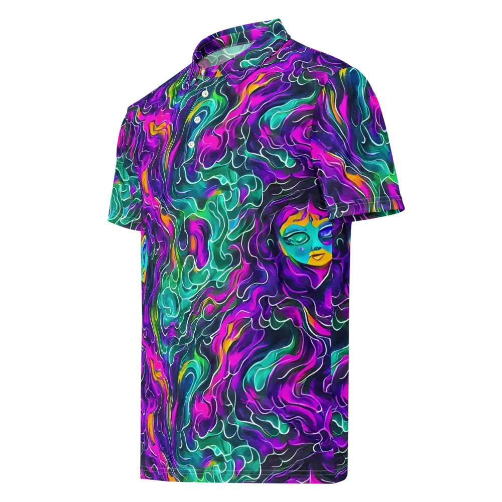Vortex Dream on Men's Slim Fit Polo Shirt — Left Front