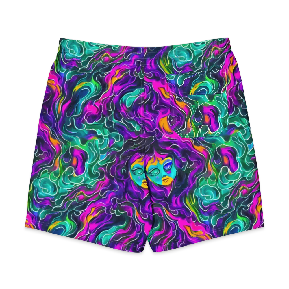 Vortex Dream on Men's Board Shorts — Back