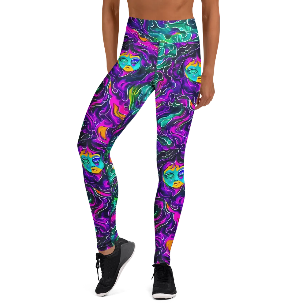 Vortex Dream on Yoga Leggings — Front