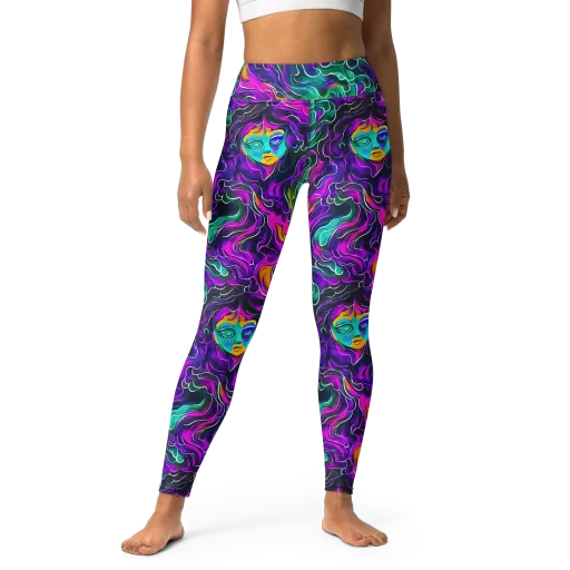 Vortex Dream on a Yoga Leggings