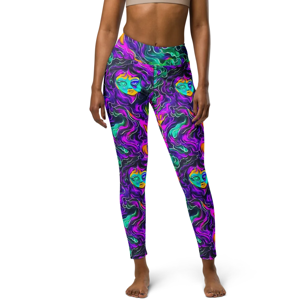 Vortex Dream on Yoga Leggings — Front