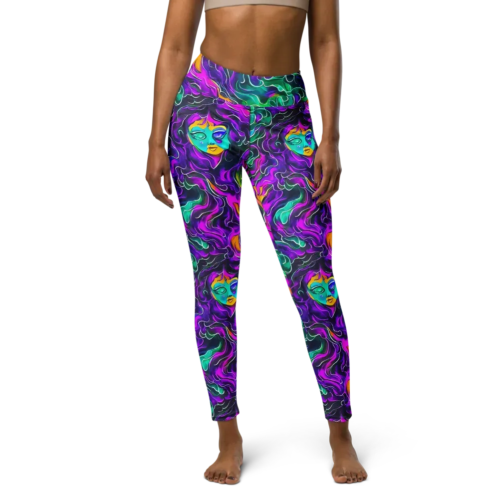 Vortex Dream on Yoga Leggings — Front