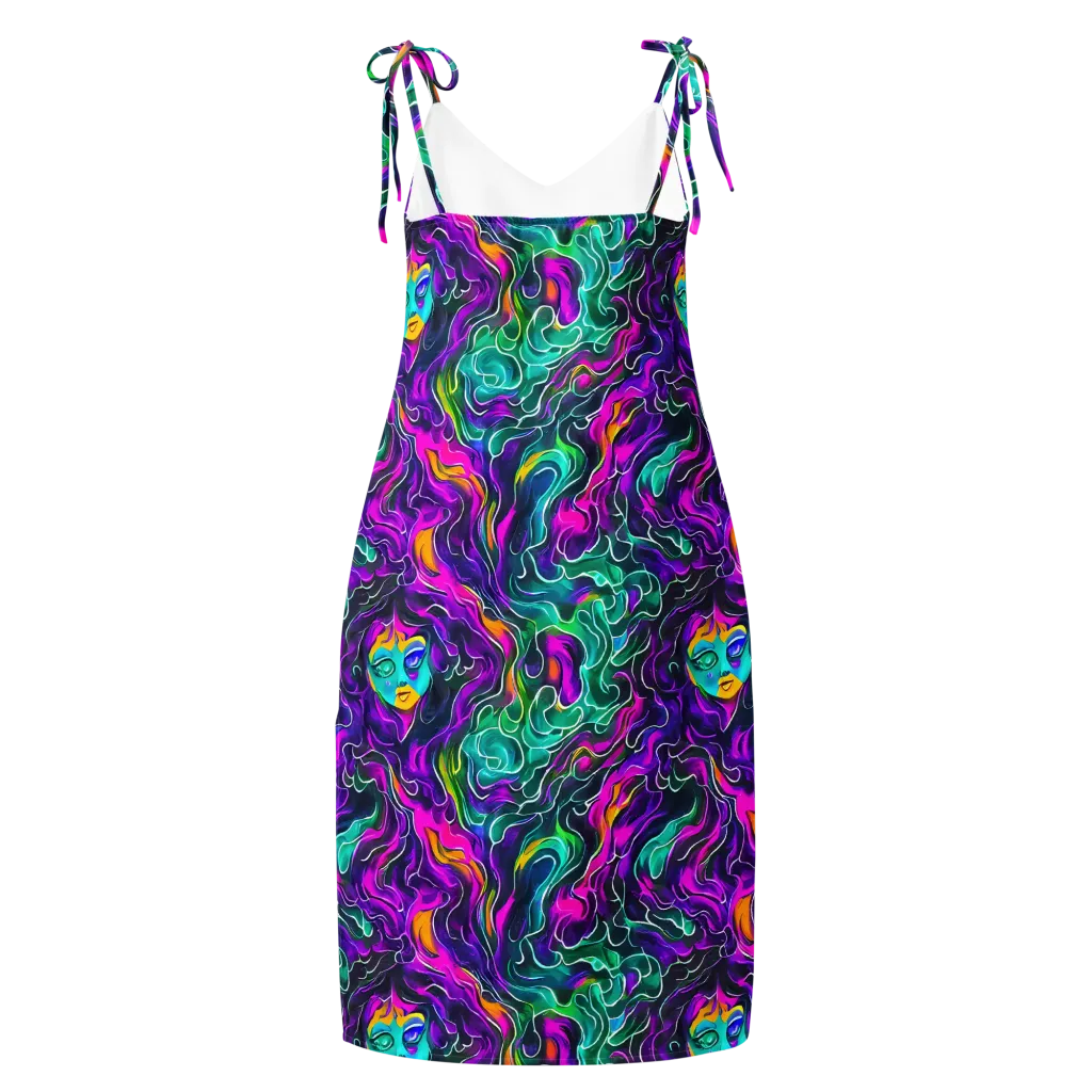 Vortex Dream on Slip Dress — Back