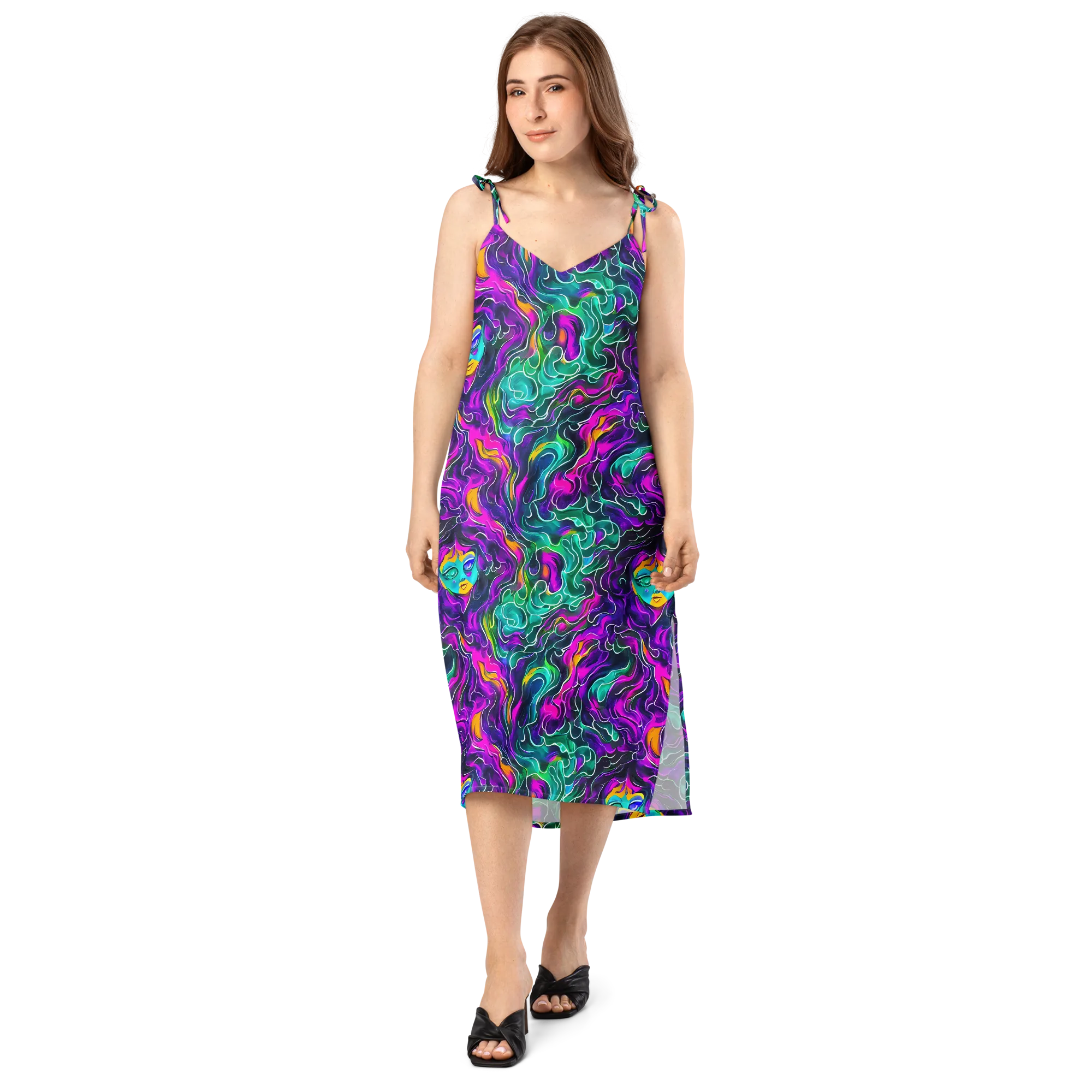 Vortex Dream on Slip Dress — Front
