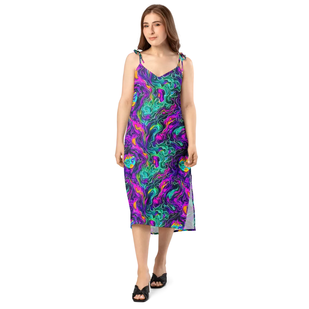 Vortex Dream on Slip Dress — Front