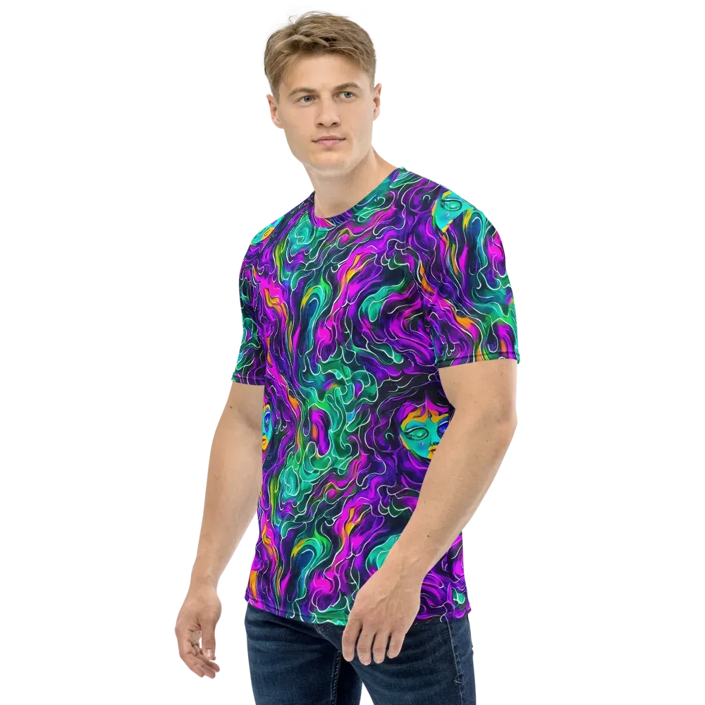 Vortex Dream on Men's Crew Neck T-Shirt — Left