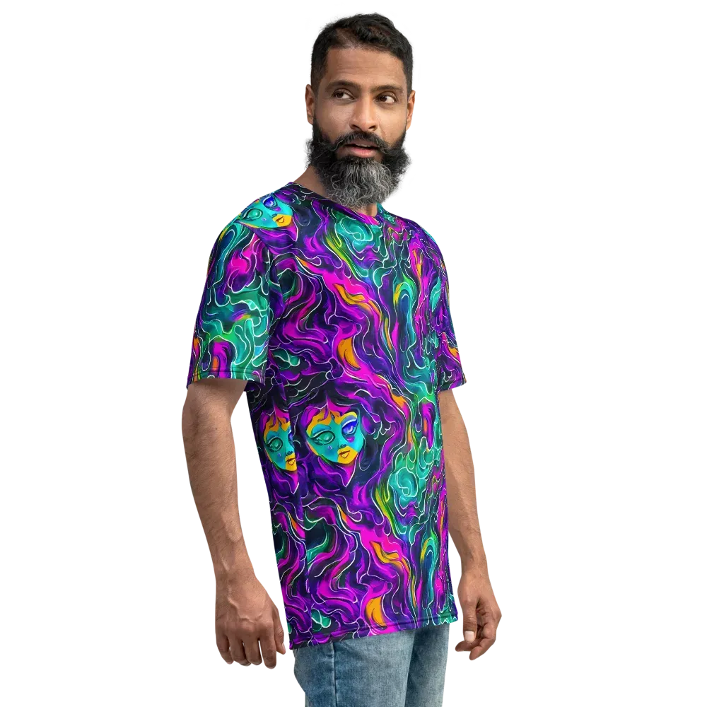 Vortex Dream on Men's Crew Neck T-Shirt — Right