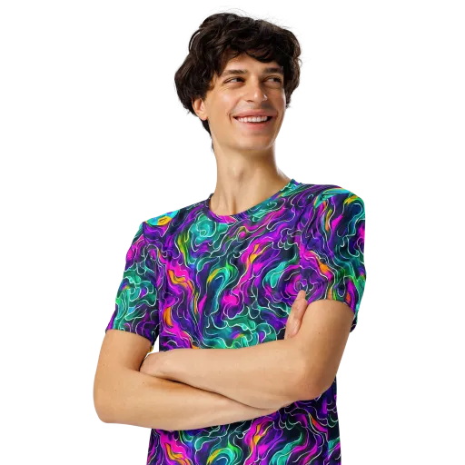 Vortex Dream on a Men's Crew Neck T-Shirt