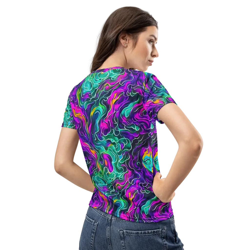 Vortex Dream on Women's Crew Neck T-Shirt — Back