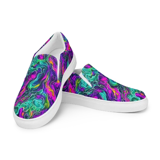 Vortex Dream on a Men's Slip-On Canvas Shoes
