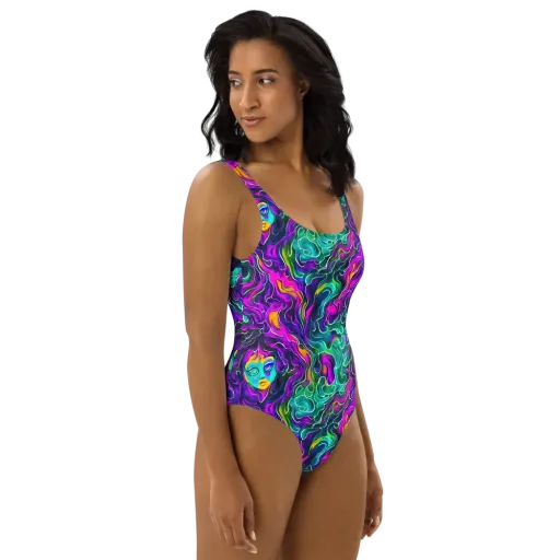 Vortex Dream on a One-Piece Swimsuit