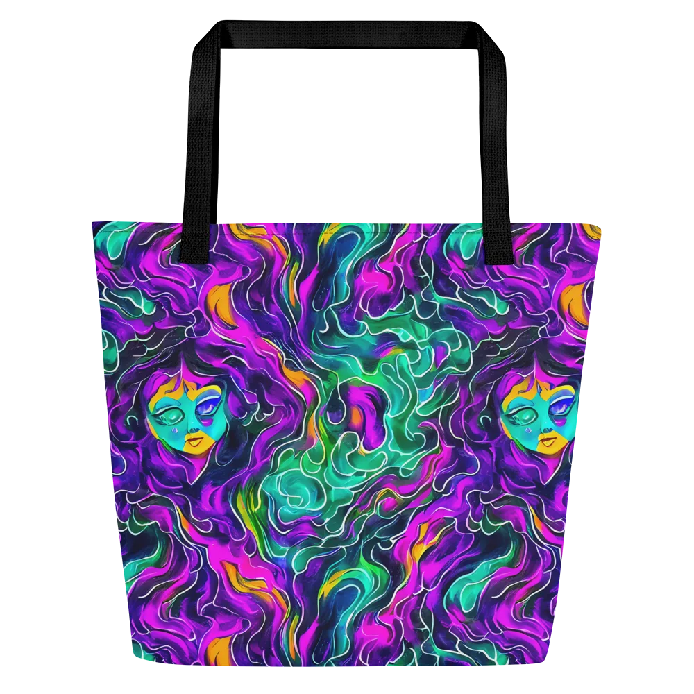 Vortex Dream on Large Tote Bag W/ Pocket — Front