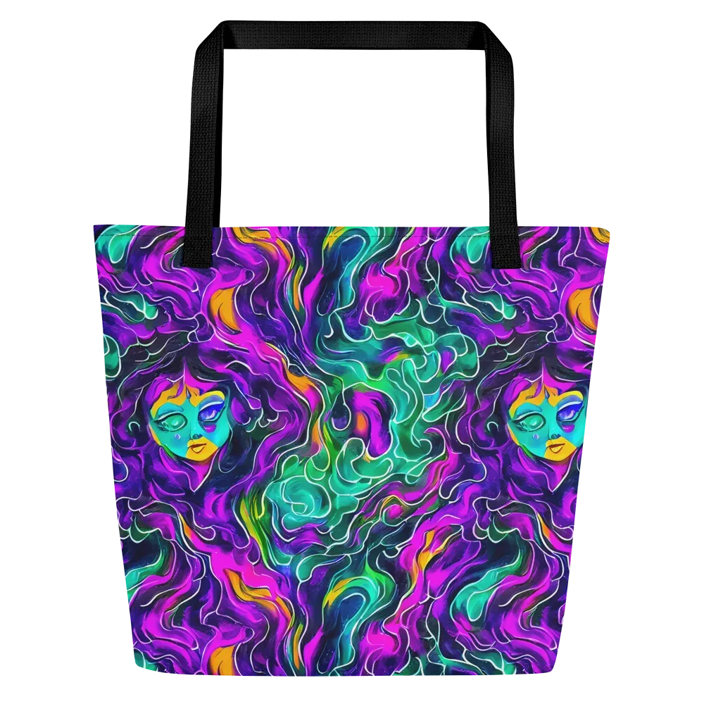 Vortex Dream on Large Tote Bag W/ Pocket — Front