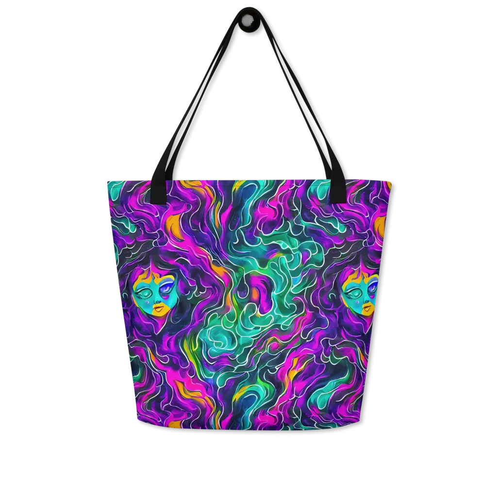 Vortex Dream on Large Tote Bag W/ Pocket — Front