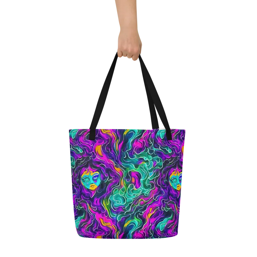 Vortex Dream on Large Tote Bag W/ Pocket — Front