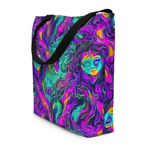 Vortex Dream on a Large Tote Bag W/ Pocket