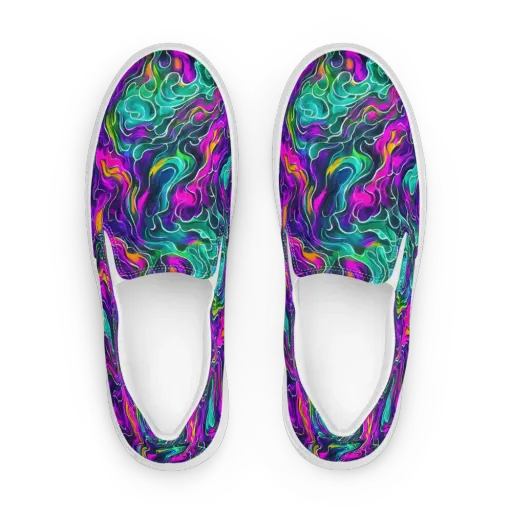 Vortex Dream on a Women's Slip-On Canvas Shoes