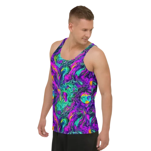 Vortex Dream on a Men's Tank Top