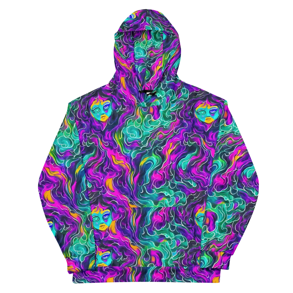 Vortex Dream on Cotton Hoodie — Front